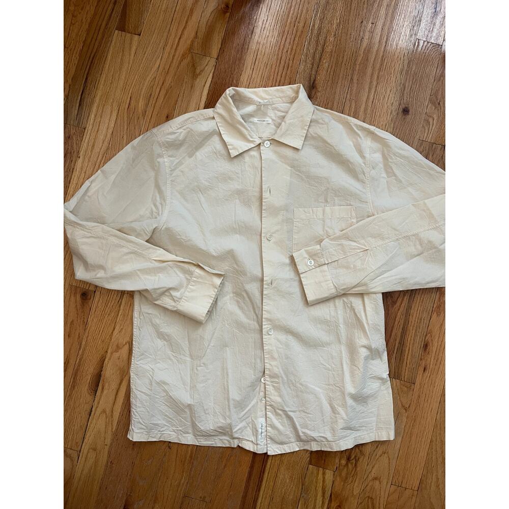 Arket Shirt Mens size 48 Medium lightweight natural off-white